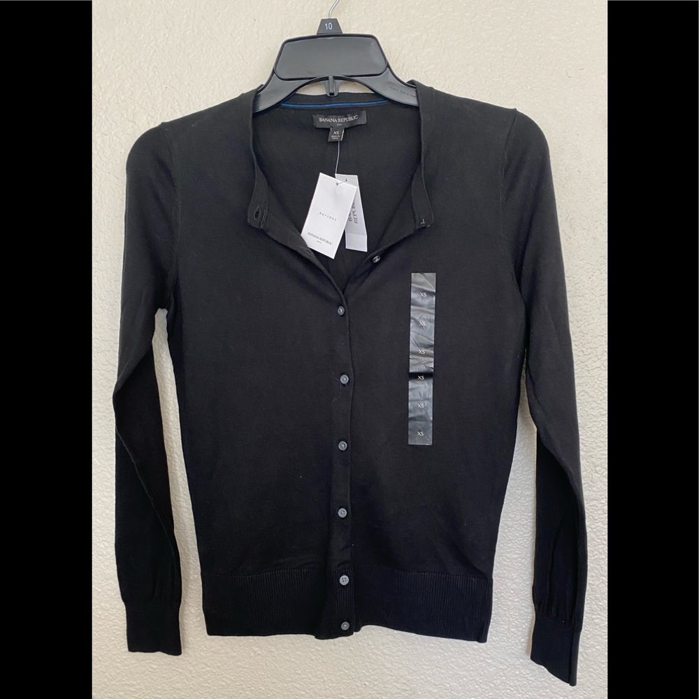 NWT Banana Republic forever crewneck cardigan, XS